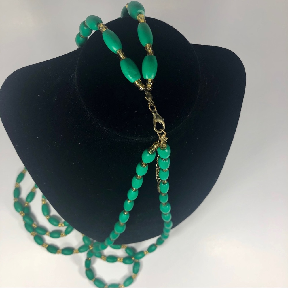 Vintage green necklace - Picture 5 of 5